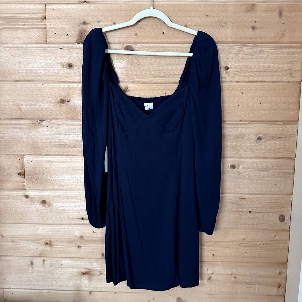 Aritzia Wilfred Novella Dress in Total Eclipse NWT